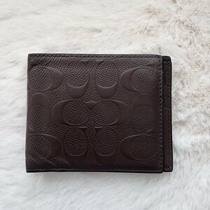 ❤️Coach Wallet Men Dark Brown
